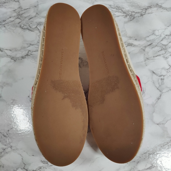 Banana Republic Red and Purple Striped Espadrilles Size 10 - Picture 10 of 11